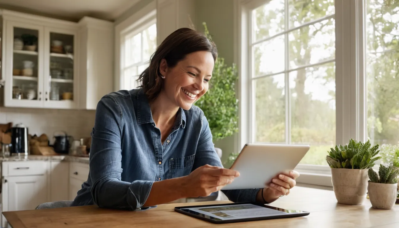 Homeowner reviewing a written tree removal estimate at the kitchen table